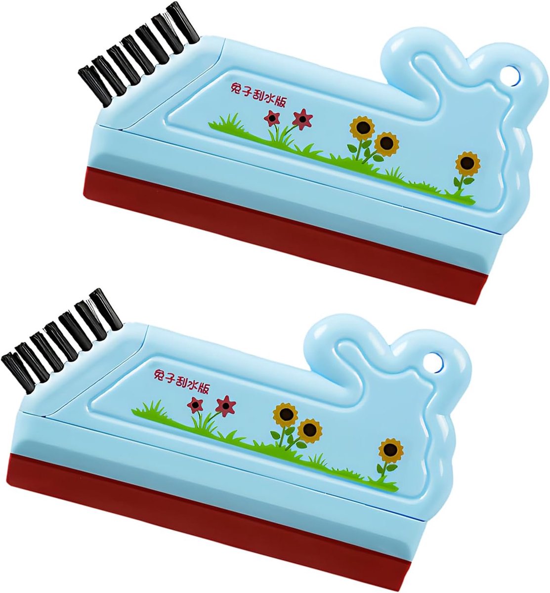 Flexibele wisser - Glasreiniger tool - Gladde oppervlakken reinigen - Zachte waterstrepen verwijderaar - 125 x 7 cm - Wit