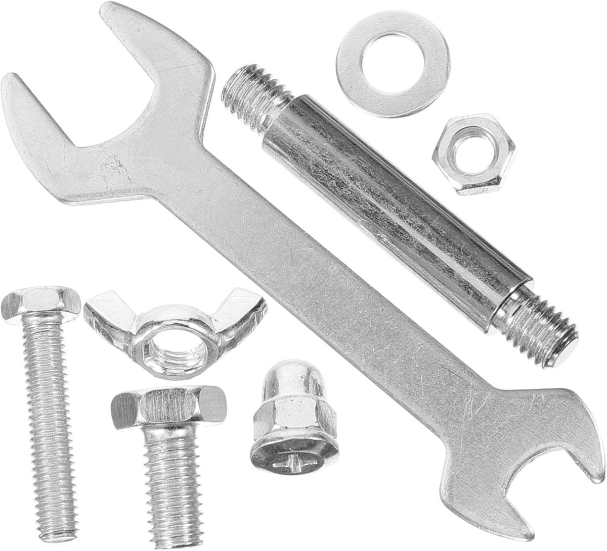 Verwarmingsonderdelen Set - Terrasverwarmer Onderdelen - Terrasverwarmer Installeren - Roestvrij Staal - 7 x 3 x 0.5 cm - Zilver