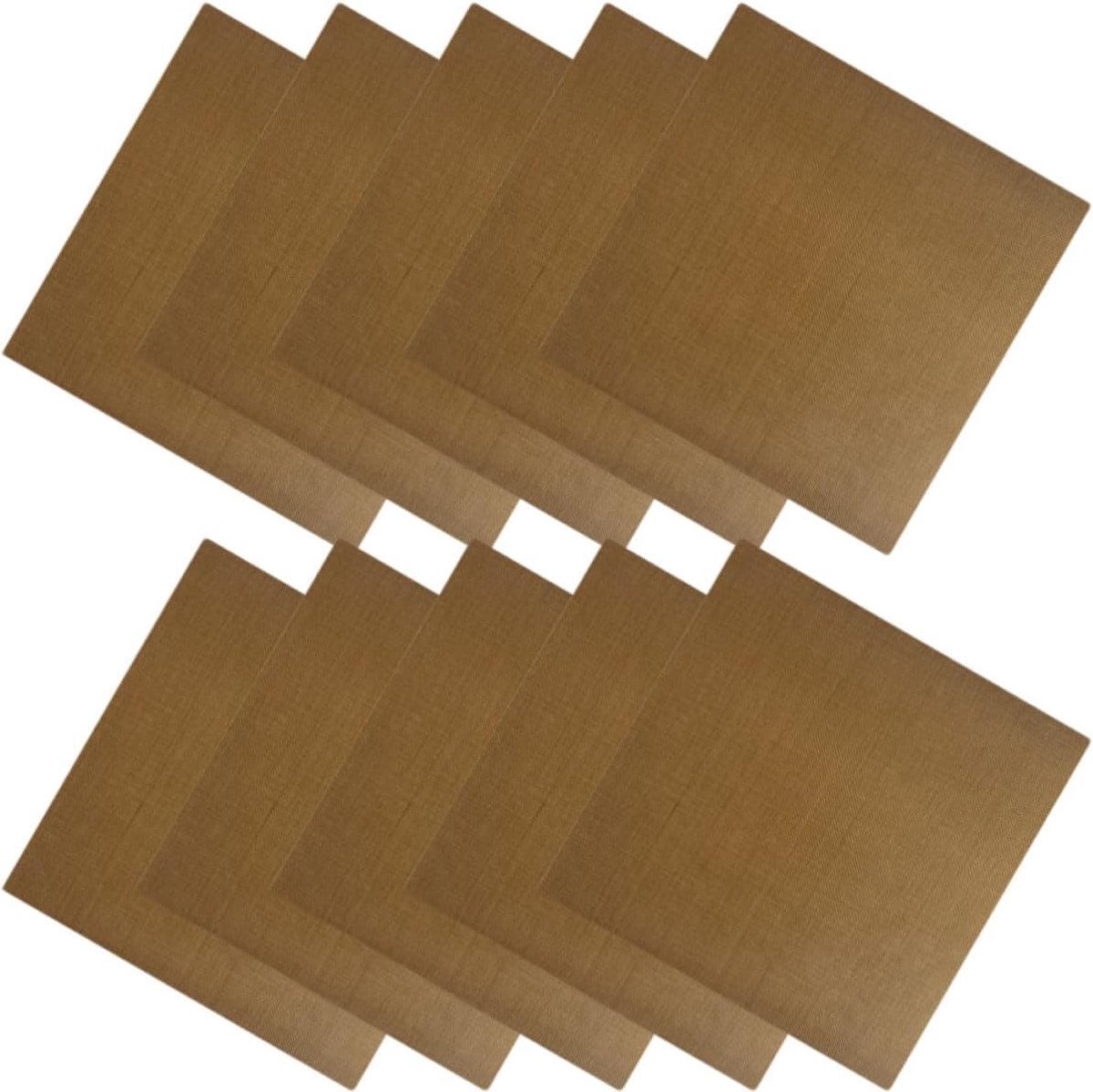 Stijltang Stickers - Krultang Bescherming - Haar Styling - Warmte Isolerend - 10 Stuks - Lichtbruin