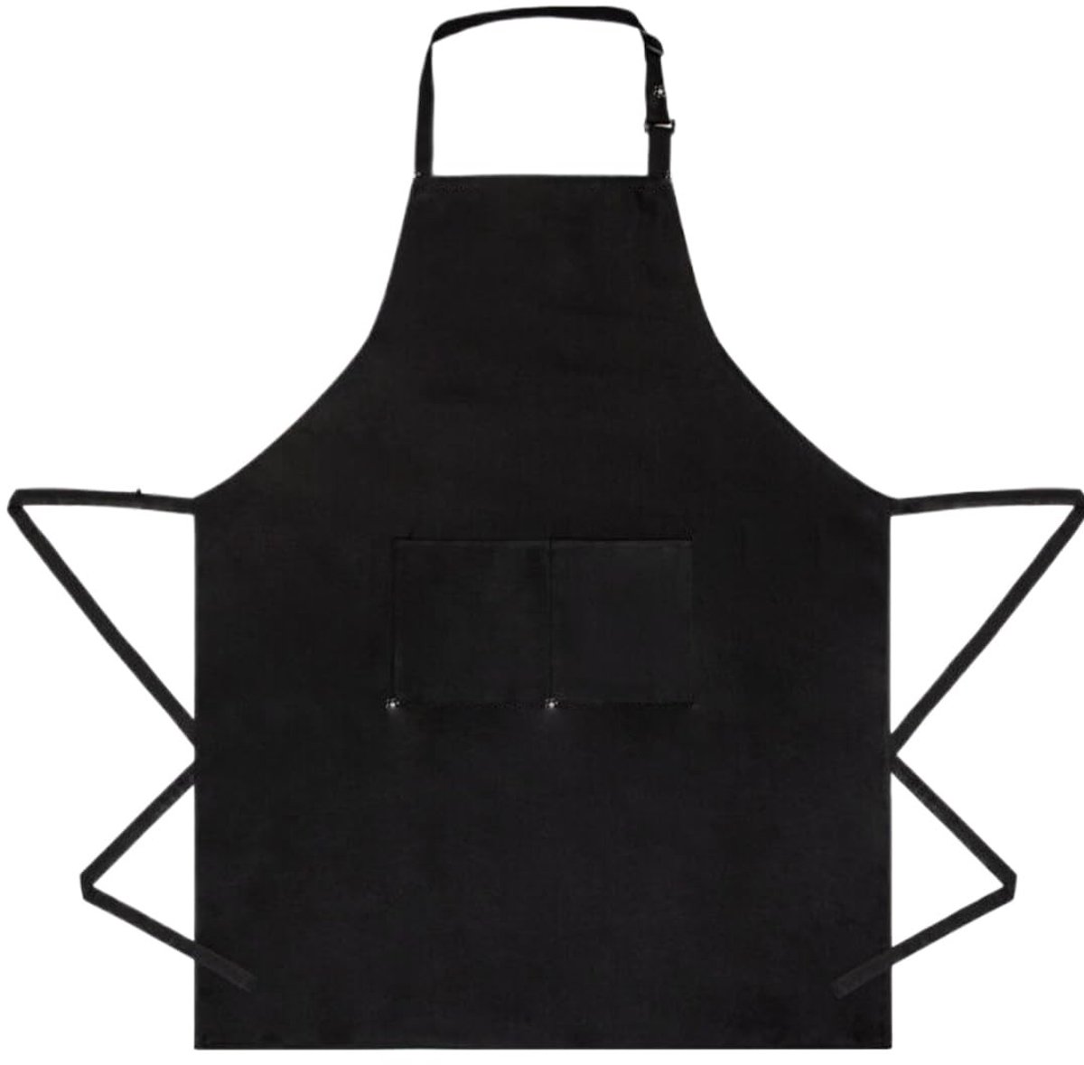 Dailygoods - Keukenschort, keukenschort, waterdicht schort met 2 zakken, grillschort, verstelbaar met lange banden, voor dames en heren, keuken, BBQ, restaurant, café