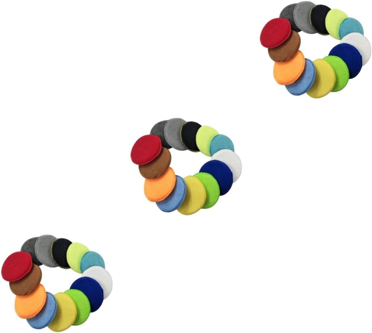 Wax Applicator Pads - Schuim Spons - Auto Poetsen - Dubbel Gestikt - 30 Stuks - Willekeurig