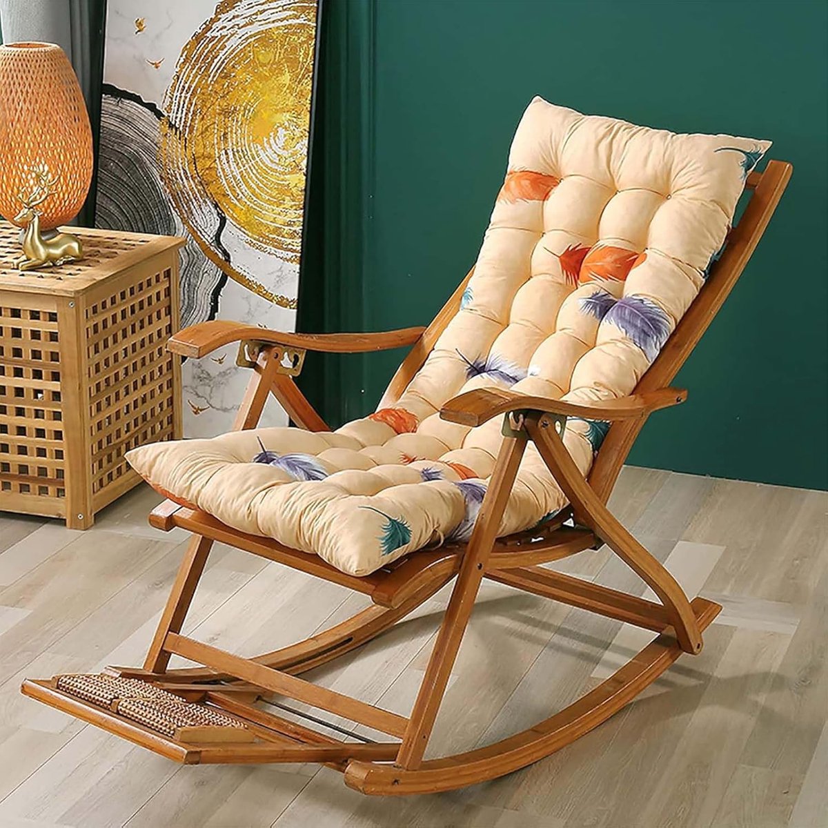 Tuinstoelkussen Hoge Rug - Zitkussen Bankkussen - Buiten Ontspannen - Waterdicht Polyester Materiaal - 48 x 120 cm - Rood