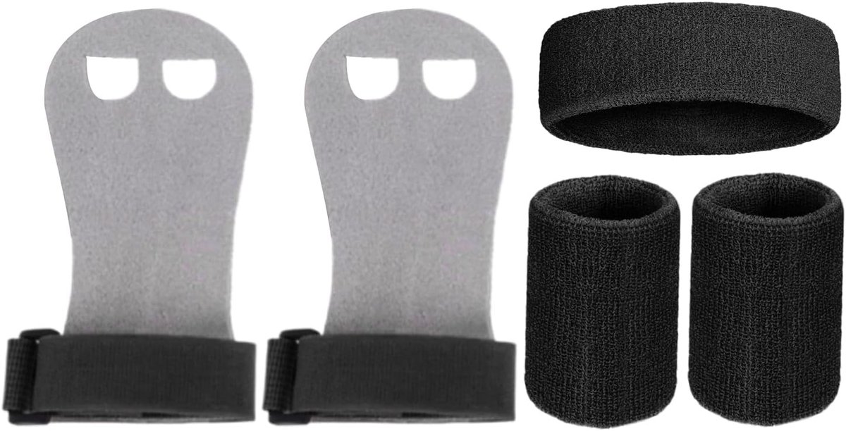 Gymnastiek Grips - Sport Handschoenen - Kracht Training - Antislip Ontwerp - 2 Stuks - Zwart