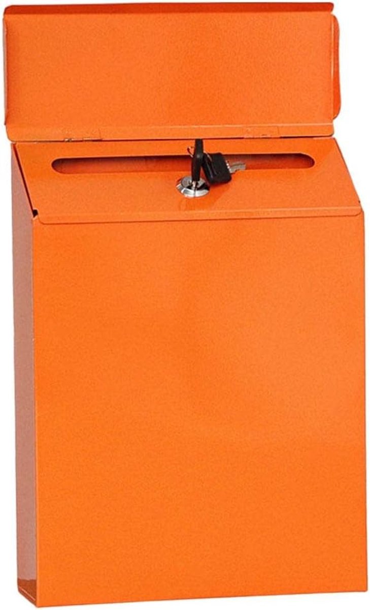 Wand brievenbus - Postbak muur - Post veilig opbergen - Roestvrij waterdicht - 23 x 6 x 30 cm - Zwart
