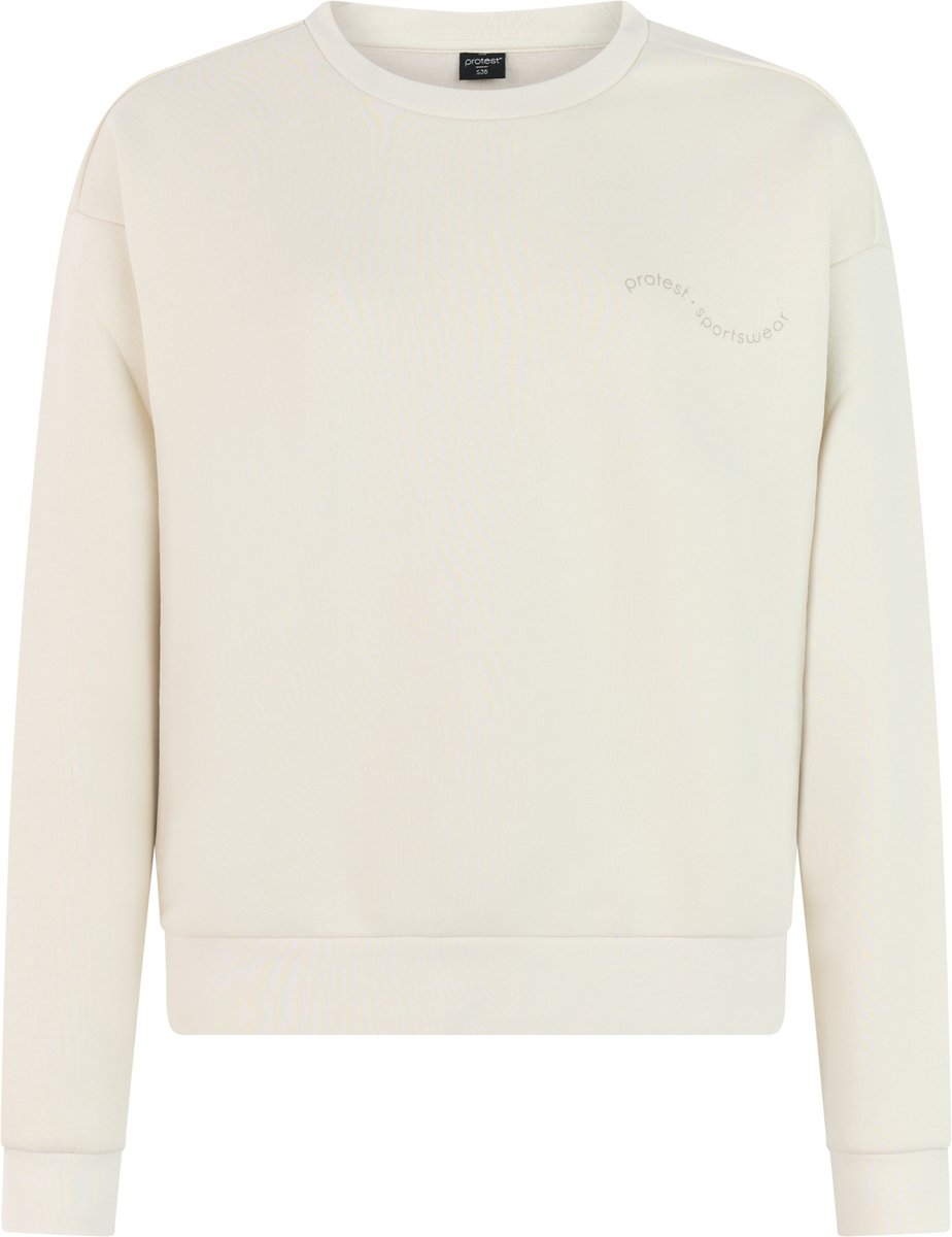 Protest PRTScole Trui Dames Lange mouwen Ronde hals Kitoffwhite