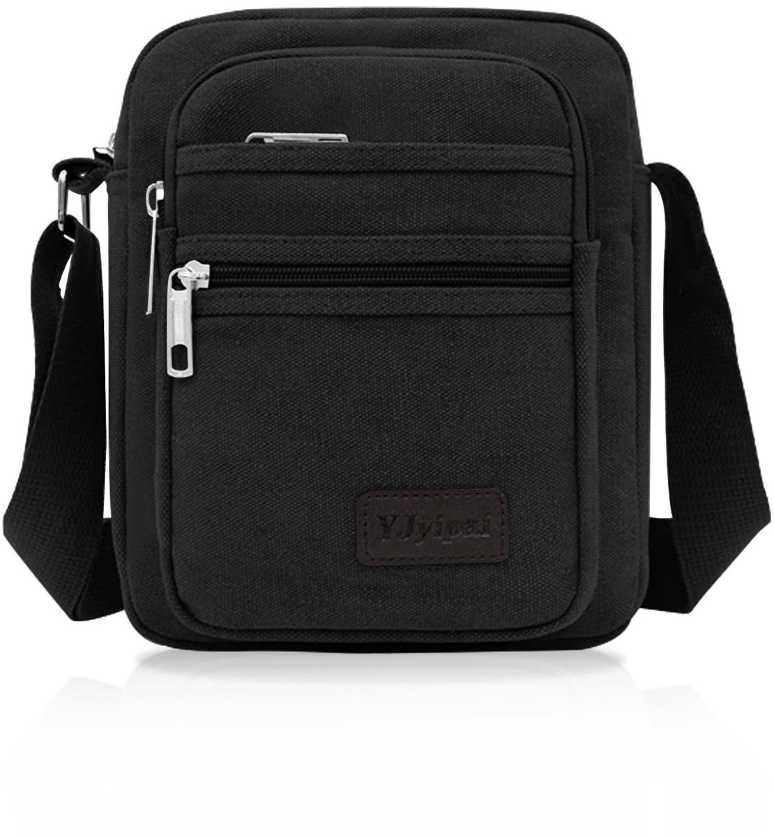 Dailygoods- Crossbody Tas Duurzaam Canvas - Schoudertas Heren - Messenger Bag - Multi-pocket Tas - Telefoontas - Ideaal voor Sport/Reizen