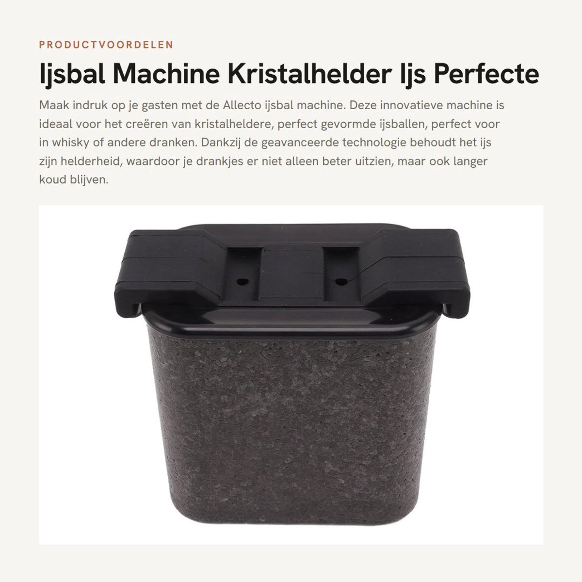 Dailygoods- IJsbal Machine Hoge Helderheid - Kristalheldere Ijsballen - Duurzaam Siliconen - Antikleefontwerp - Perfecte Prestaties - Gemakkelijk te Gebruik - Ijsballenmaker
