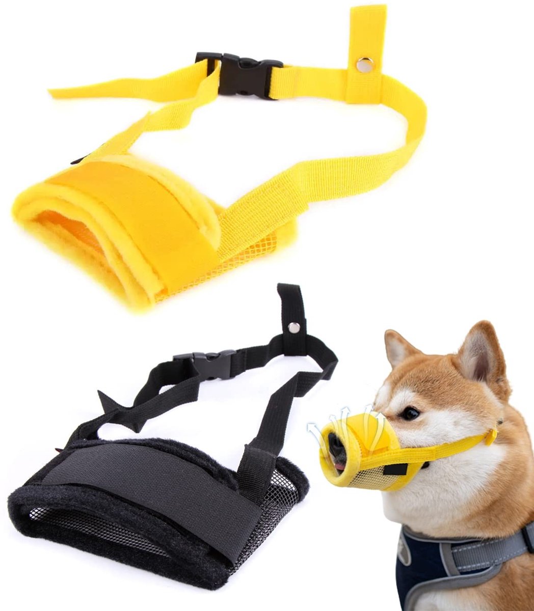 Dailygoods- Muilkorf Ademend Design - Muilkorf Kleine Hond - Muilkorf Middelgrote Hond - Muilkorf Veilig - Muilkorf Zacht Mesh - Instelbare Pasvorm - Hondenmasker