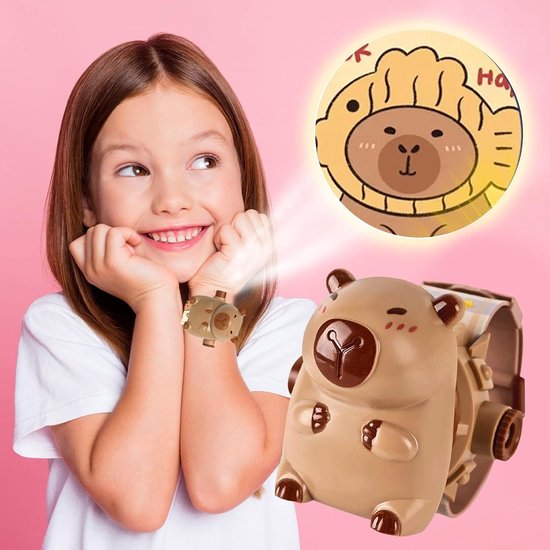 Projectieklok Kinderen - Dierenhorloge Educatief - Leren Klokkijken - 24 Patronen Projectie - 25 cm Lengte - Multicolor — afbeelding 5
