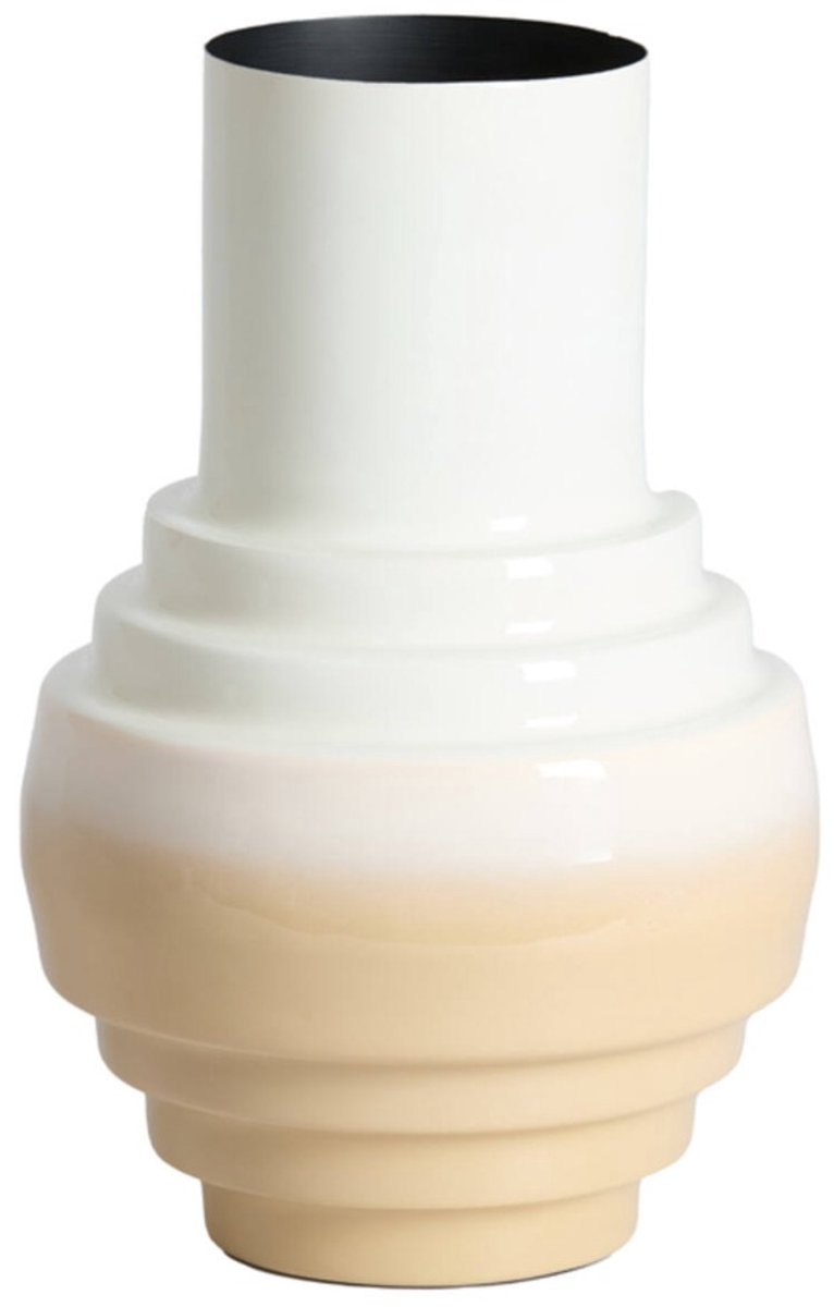 Light & Living Light&living Vaas deco Ø24x36 cm CARIMA crème+beige