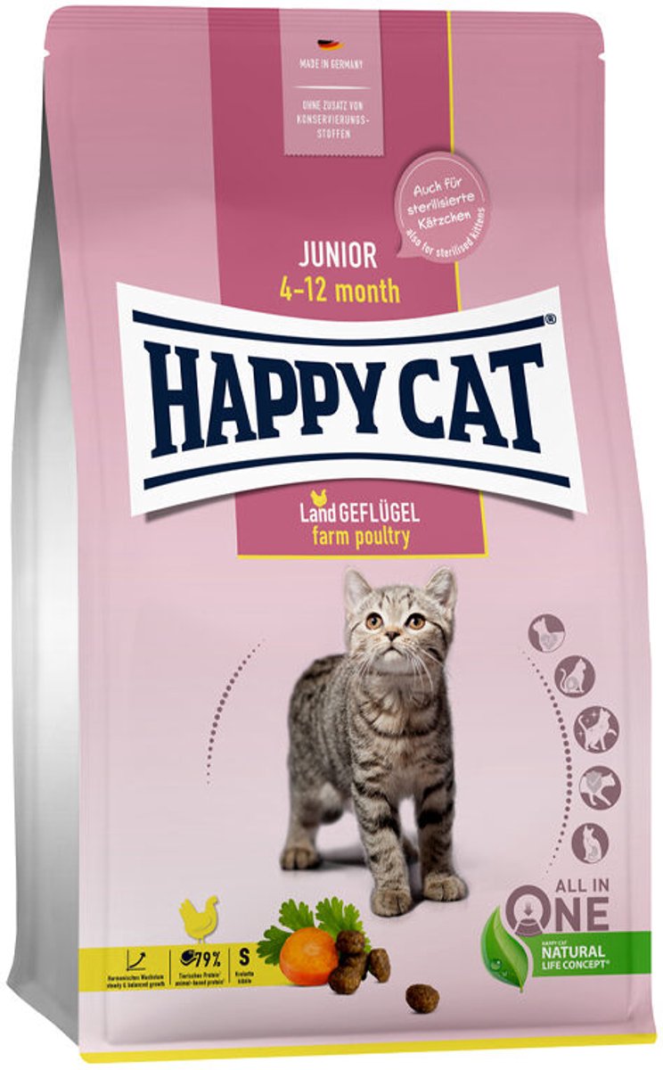 Happy Cat Happy Cat Junior Kattenvoer - Gevogelte - 10 kg