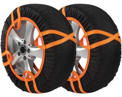 Bandenbescherming - Sneeuwsokken auto - Veilig winterrijden - Gemakkelijke installatie - Voor diverse voertuigen - Meerkleurig