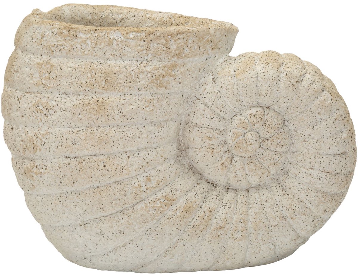 Mauro Ferretti Vaas Shell Sand Vase -a 33×19×23 cm Beige