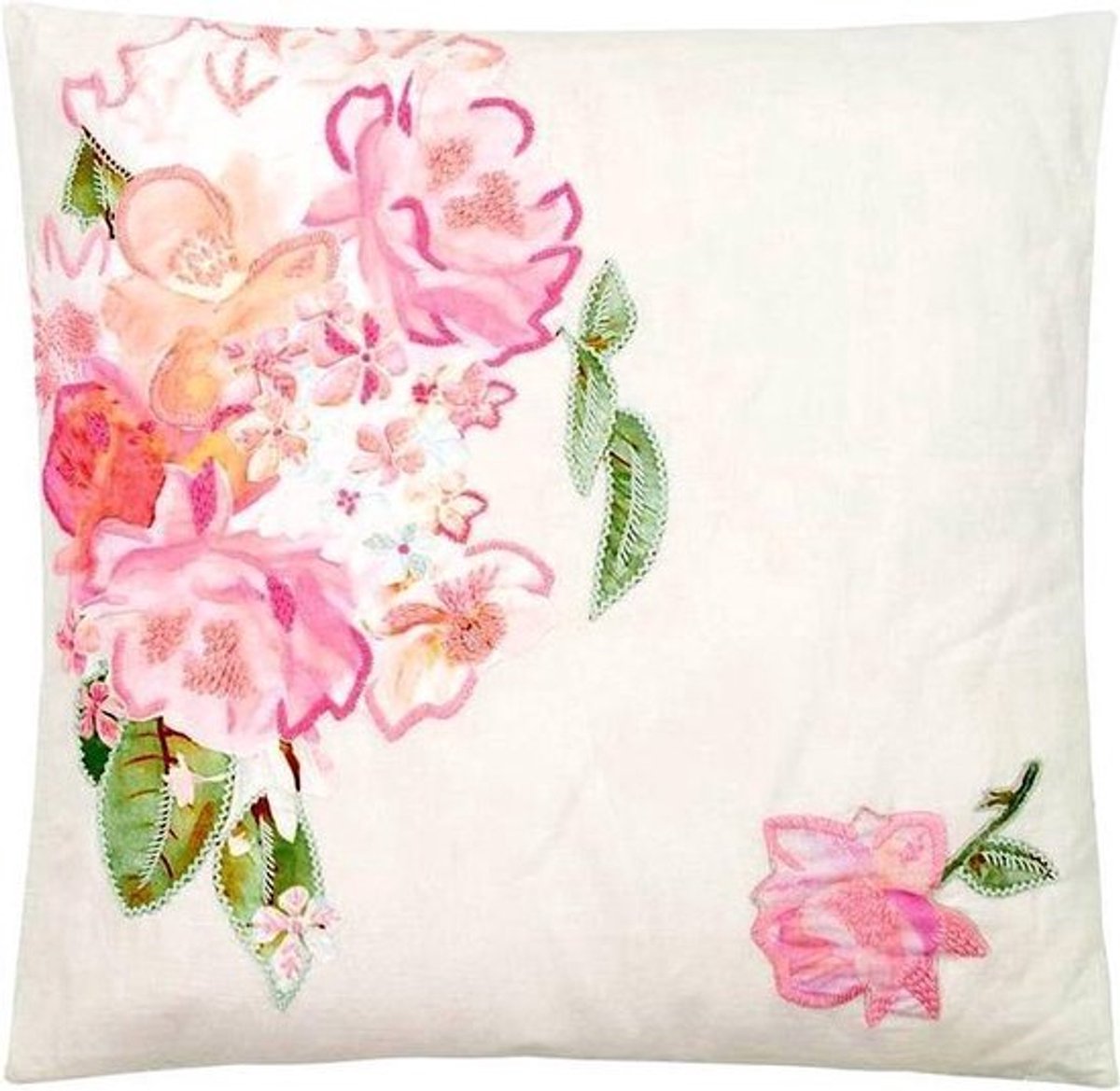 Ariadne At Home Hidden Garden - Sierkussen - 50x50 cm - Roze
