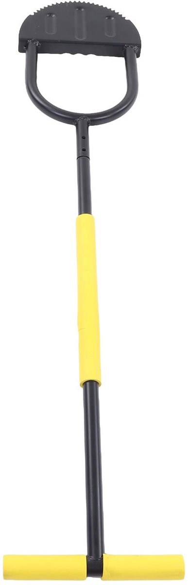 Dailygoods- Handmatige Edger Roestvrijstalen Half Moon - Tuingereedschap - Koolstofstaal - T-greep - Breed Gebruik - Inclusief Schroeven/Moeren