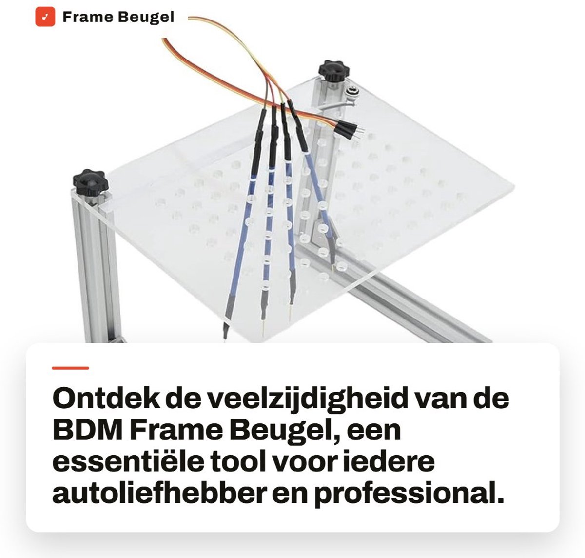 Dailygoods- Frame Beugel Multifunctioneel - LED Tool - ECU Programmering - 4 Probe Pin - Metaal/Kunststof - 0,9 A, 50 Hz - Programmeringstool