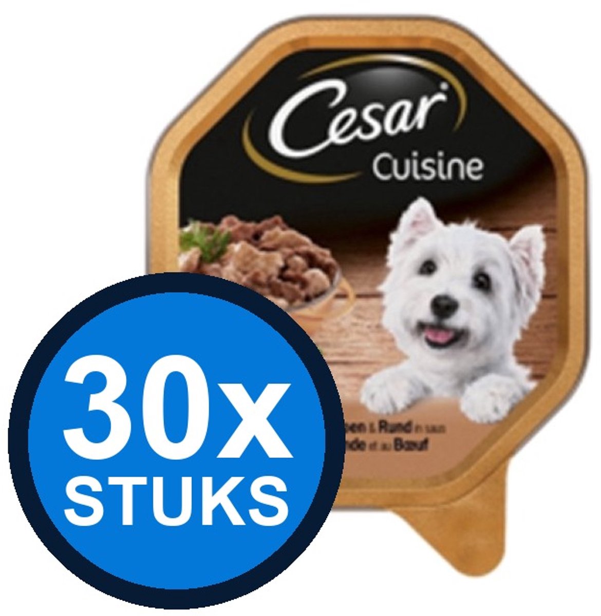 Cesar Cesar Cuisine - Kalkoen & Rund - Hondenvoer - 150g