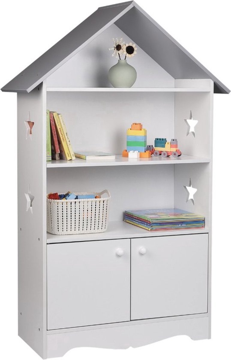 Boekenkast - Speelgoedkast en Kinderkamer - Geschikt voor Kinderen