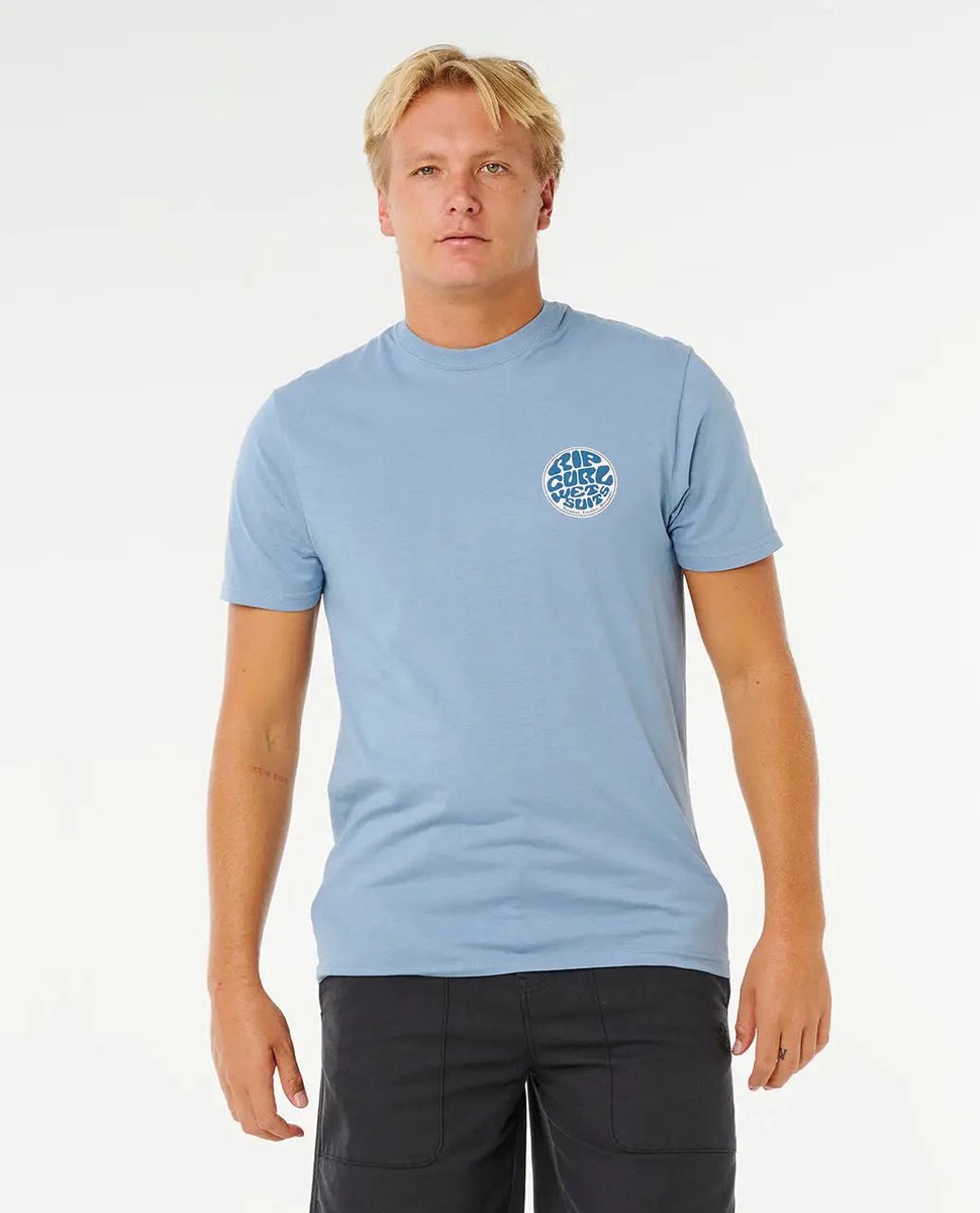 Rip Curl Wettie Passage Icon TEE Faded Blauw