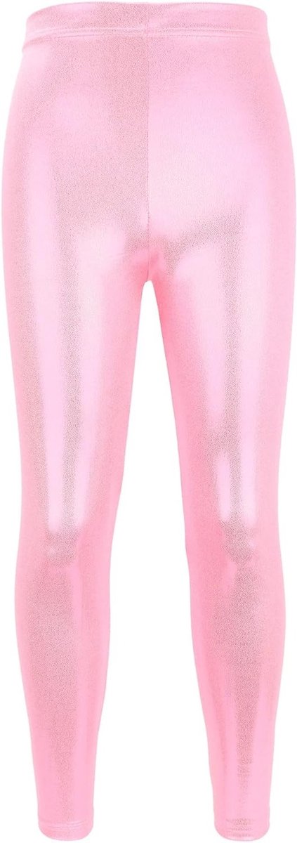 Dancebroeken voor Meisjes - Metallic Shiny Leggings voor Gymnastiek en Dansoptredens, Perfecte Kostuums