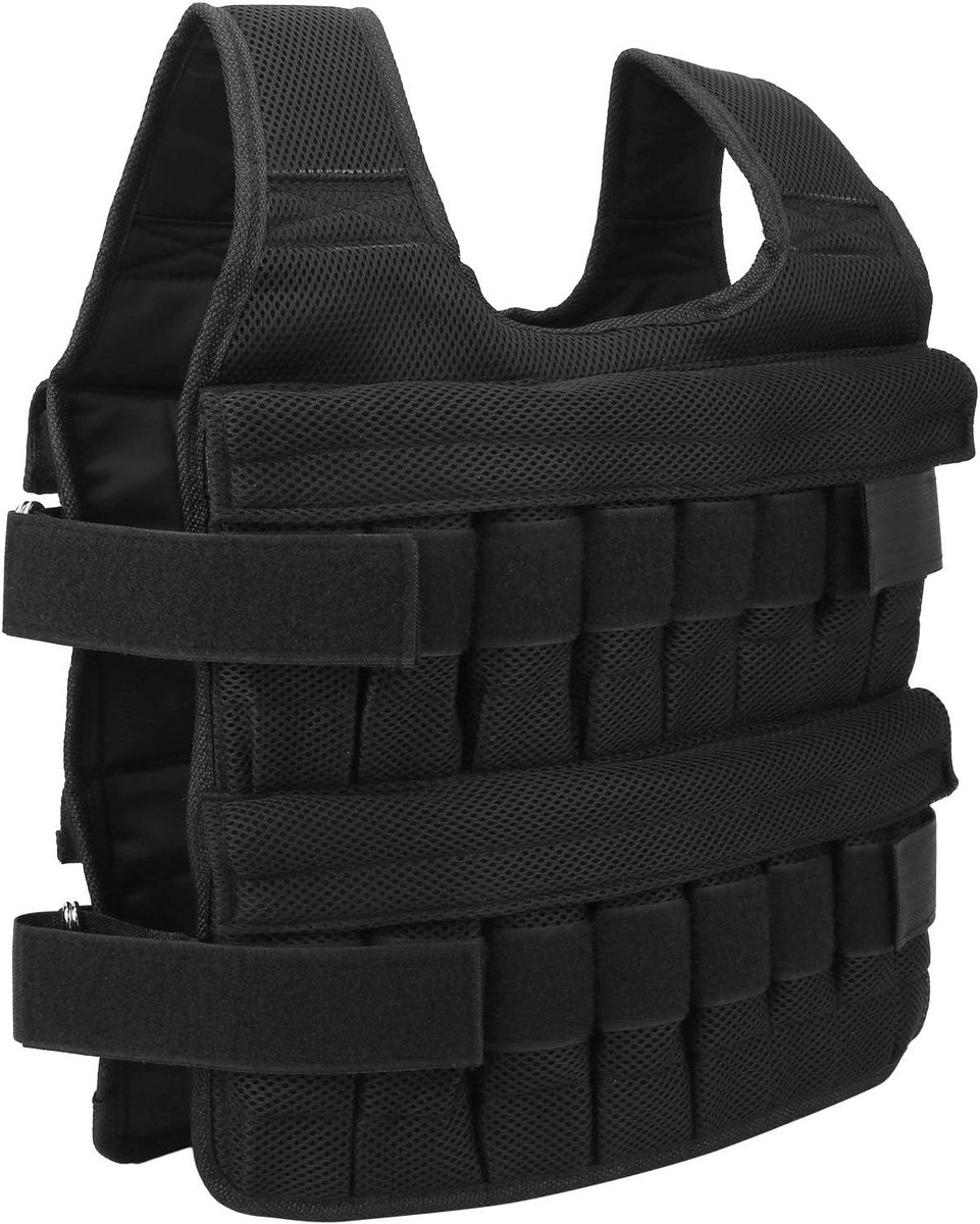 Verstelbaar 35kg Zandzak Vest voor Krachttraining, Hardlopen en Fitnessoefeningen