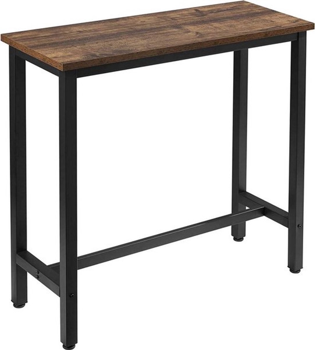 Bartafel 100x40x100cm - Industrieel, Metaal en Hout en Hout en metaal - Voor Eetkamer, Woonkamer en Kantoor