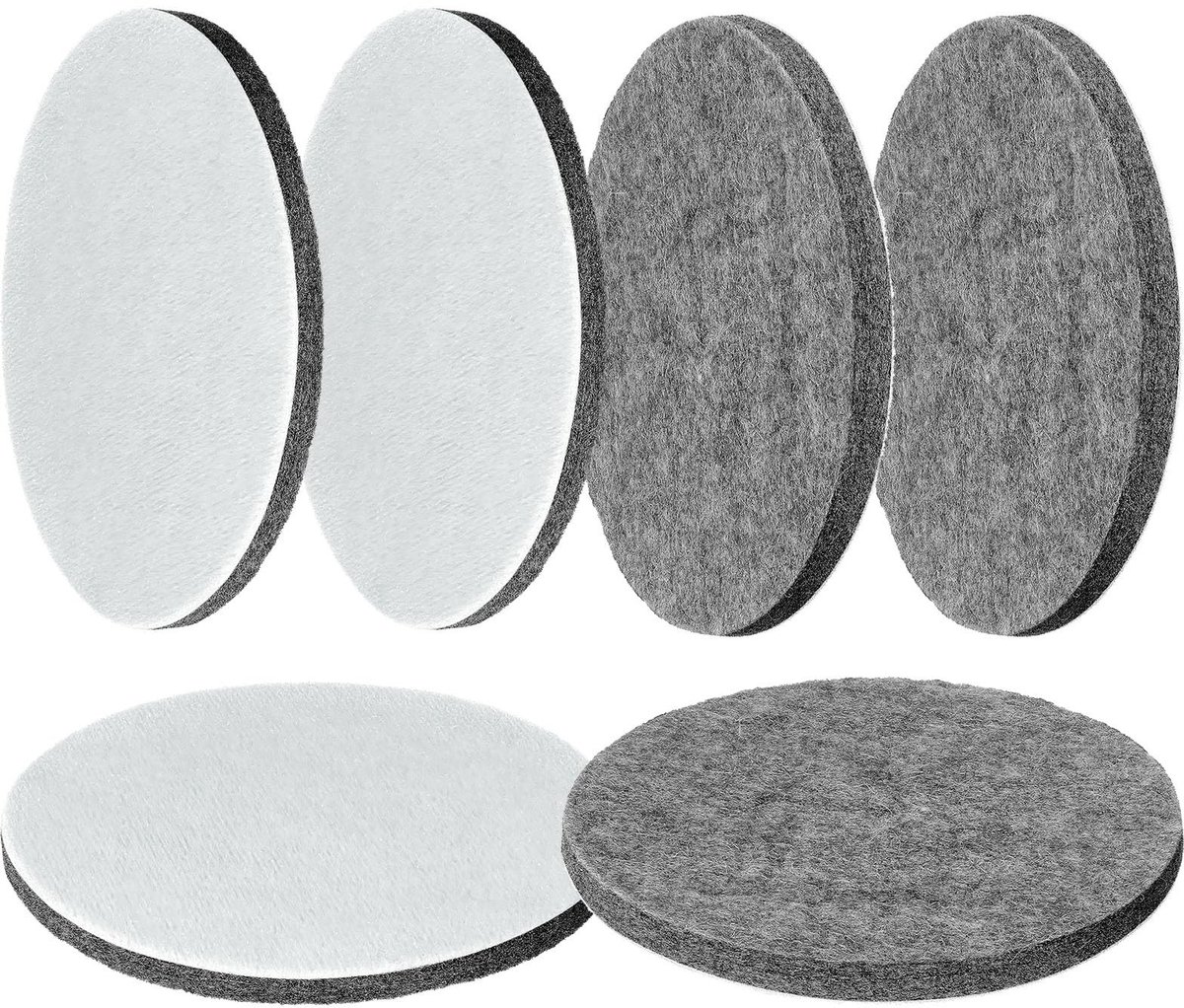 Dailygoods - Polijstvilt 6 stuks voor Bosch schuurmachine - 125 mm polijstpads voor auto en hout