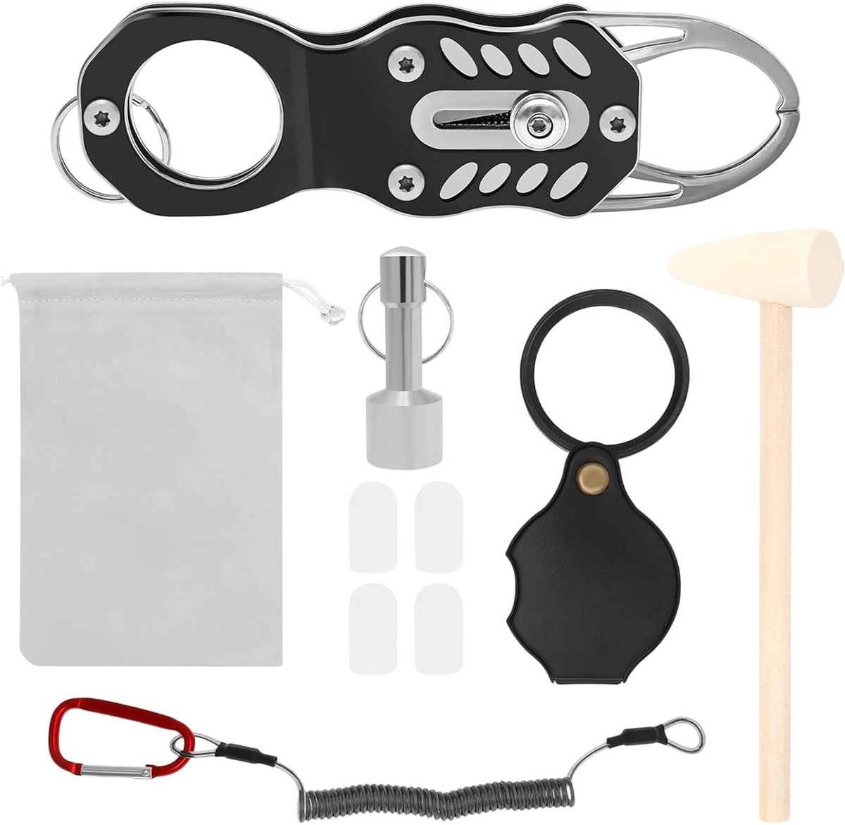 Muntentester Set - Testgereedschap Munten - Munten Controleren - Draagbaar Ontwerp - 12 x 3.5 cm - Zilver