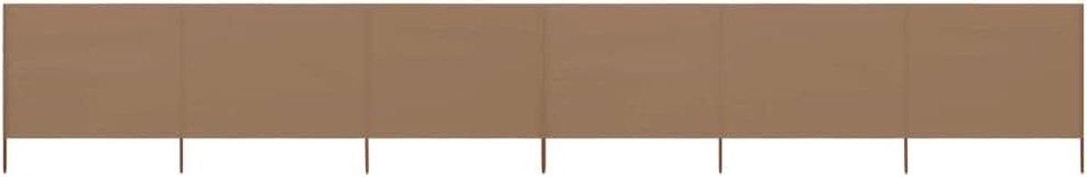 Windscherm Tuin - Strand windscherm - Buiten Zitten - 6 Panelen - 800 x 120 cm - Taupe