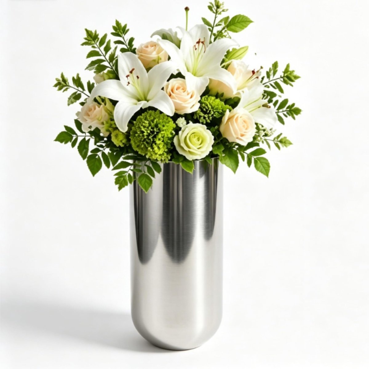 Omgoods - Roestvrijstalen Bloemenvaas voor Moderne Decoratie