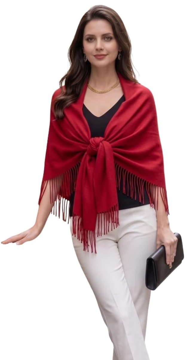 Omgoods - Dames Kasjmier Sjaal 200 x 70 cm voor Herfst en Winter