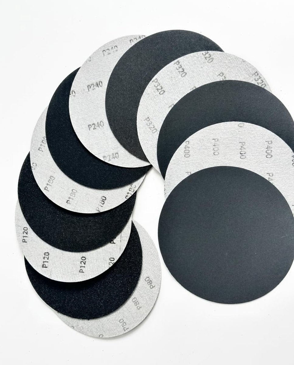 Omgoods - 30 Stuks Schuurpapier 150 mm voor Nat en Droog Schuren