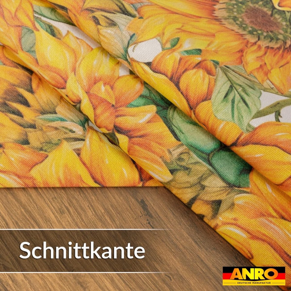 Omgoods - Tafelkleed met Zonnebloemmotief 70% Katoen 30% Polyester Afwasbaar 180x140 cm