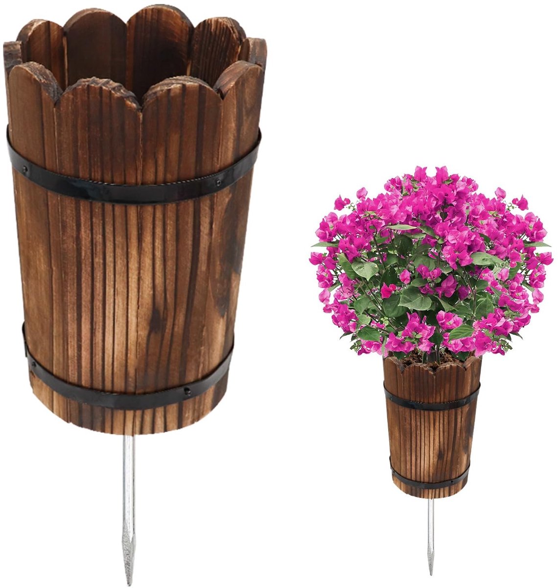 Omgoods - Grote Grafvaas met Metalen Pen voor Herinneringsdecoratie