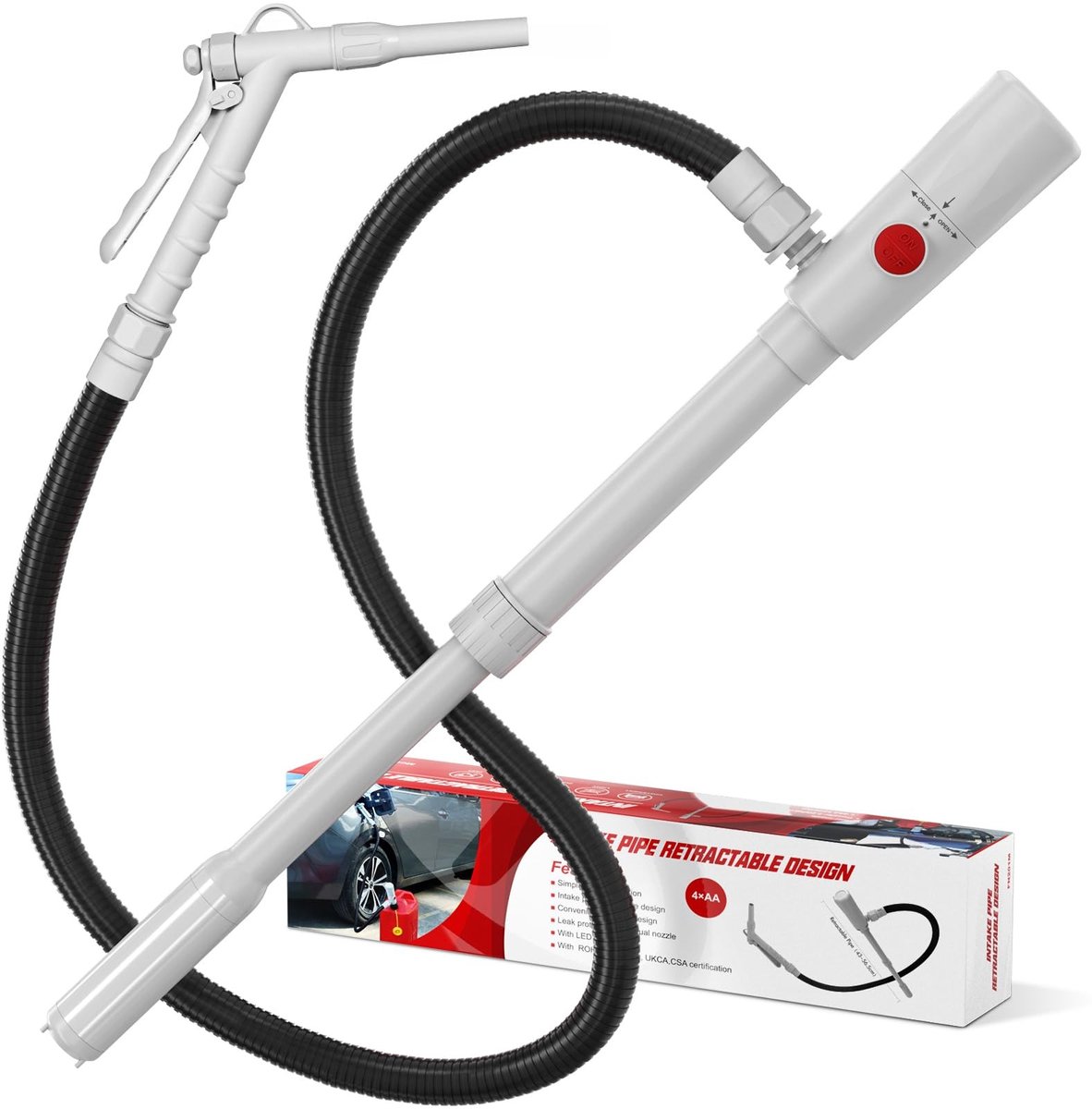 Omgoods - Elektrische Diesel Pomp met 136,5 cm Slang voor Gemakkelijk Transport