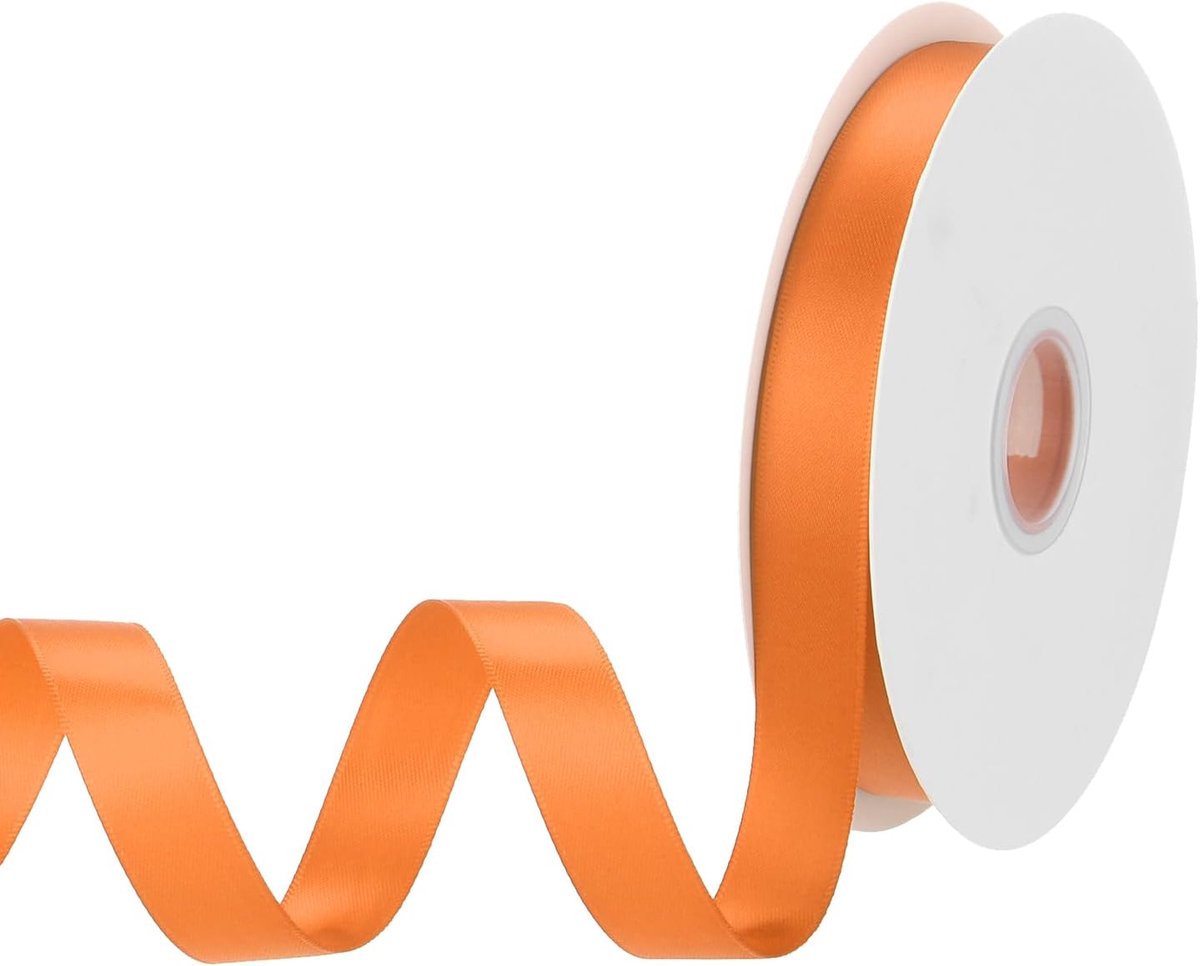 15 mm 33 yard(30 m) satijnen lint grosgrain dun solide zijden lint voor bruiloft boeket lint voor Valentijnsdag geschenkverpakking taartdoos linten oranje