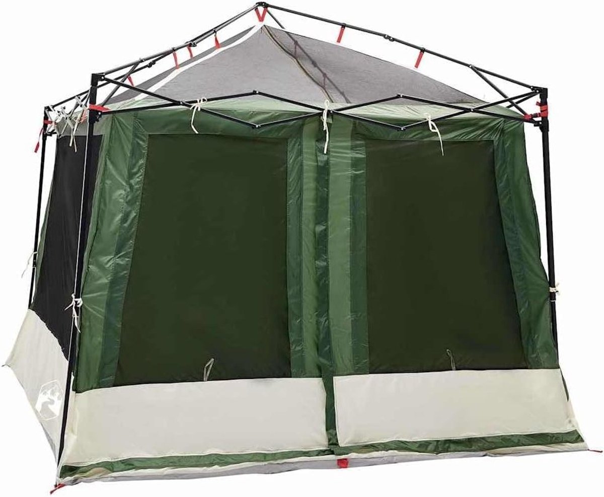 Buiten Tent - Kampeertent Schuilplaats - Zomer Kamperen - Ruim Interieur - 291 x 291 x 240 cm - Groen