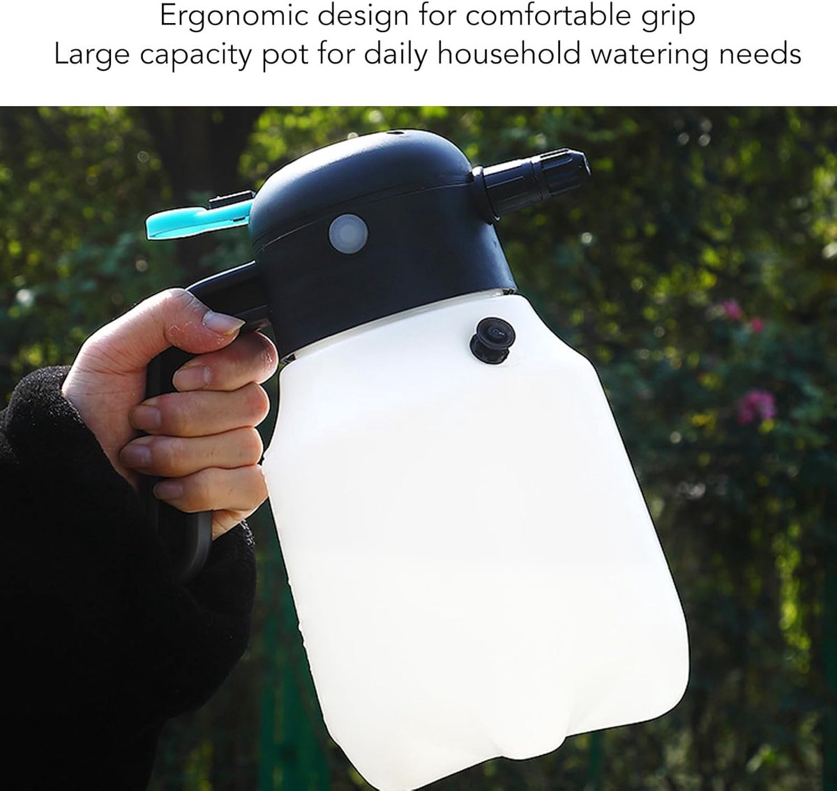 Draadloze elektrische sproeikop 1,8 l – hoge druk voor autowassen en tuinreiniging