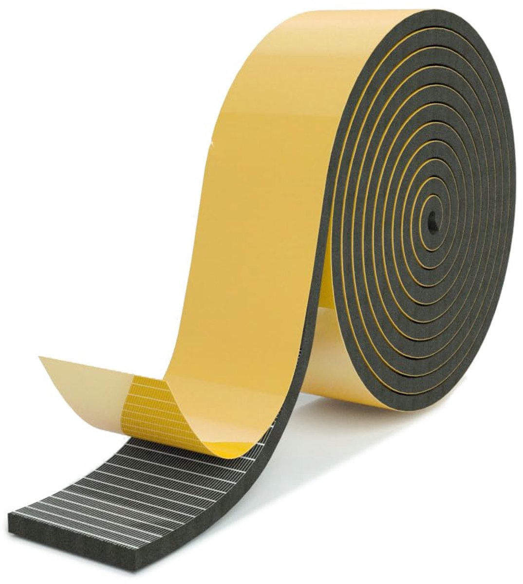 zelfklevend voor deuren en ramen - deurafdichting zelfklevend perfect voor oude gebouwdeuren, de huisdeur, ramen - afdichtband van schuimrubber EPDM - waterdicht (25 x 3 mm, 10 meter)