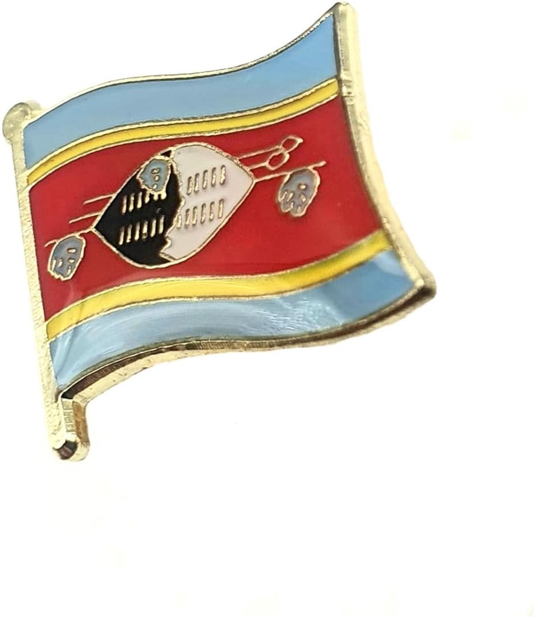 Eswatini Afrika Afrikaanse metalen land vlag Pin Badge
