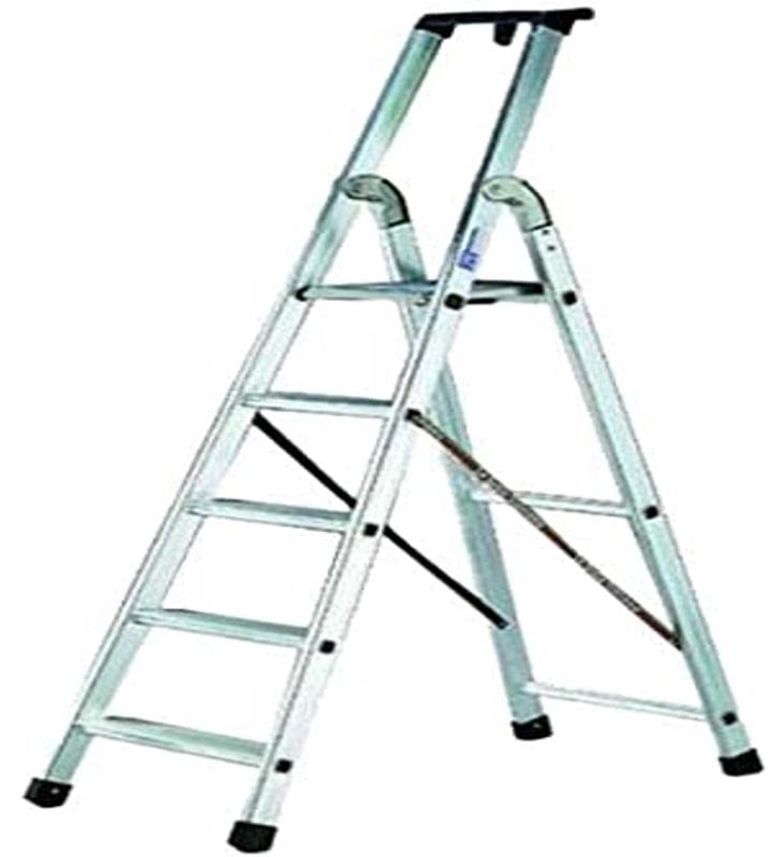 SnelShoppen - Stevige Aluminium Ladder - Vouwladder voor Thuis en Tuin - 3 Treden - Lichtgewicht en Compact - Ideaal voor Klussen en Onderhoud