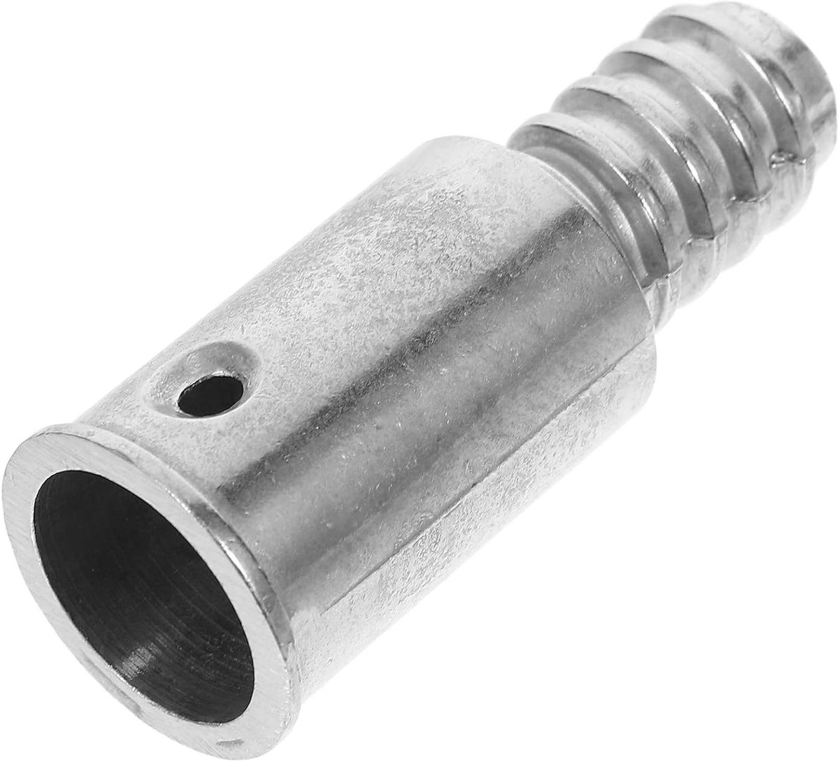 Adapter Schroefdraad - Verbindingsstuk Bezemsteel - Reparatie Schoonmaakgereedschap - Aluminiumlegering Stevig - 6.8 cm - Zilver