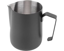Melkopschuimkan Roestvrij Staal - Stoomkan Barista - Latte Art Maken - Met Maatschaal - 1200 ml - Zwart