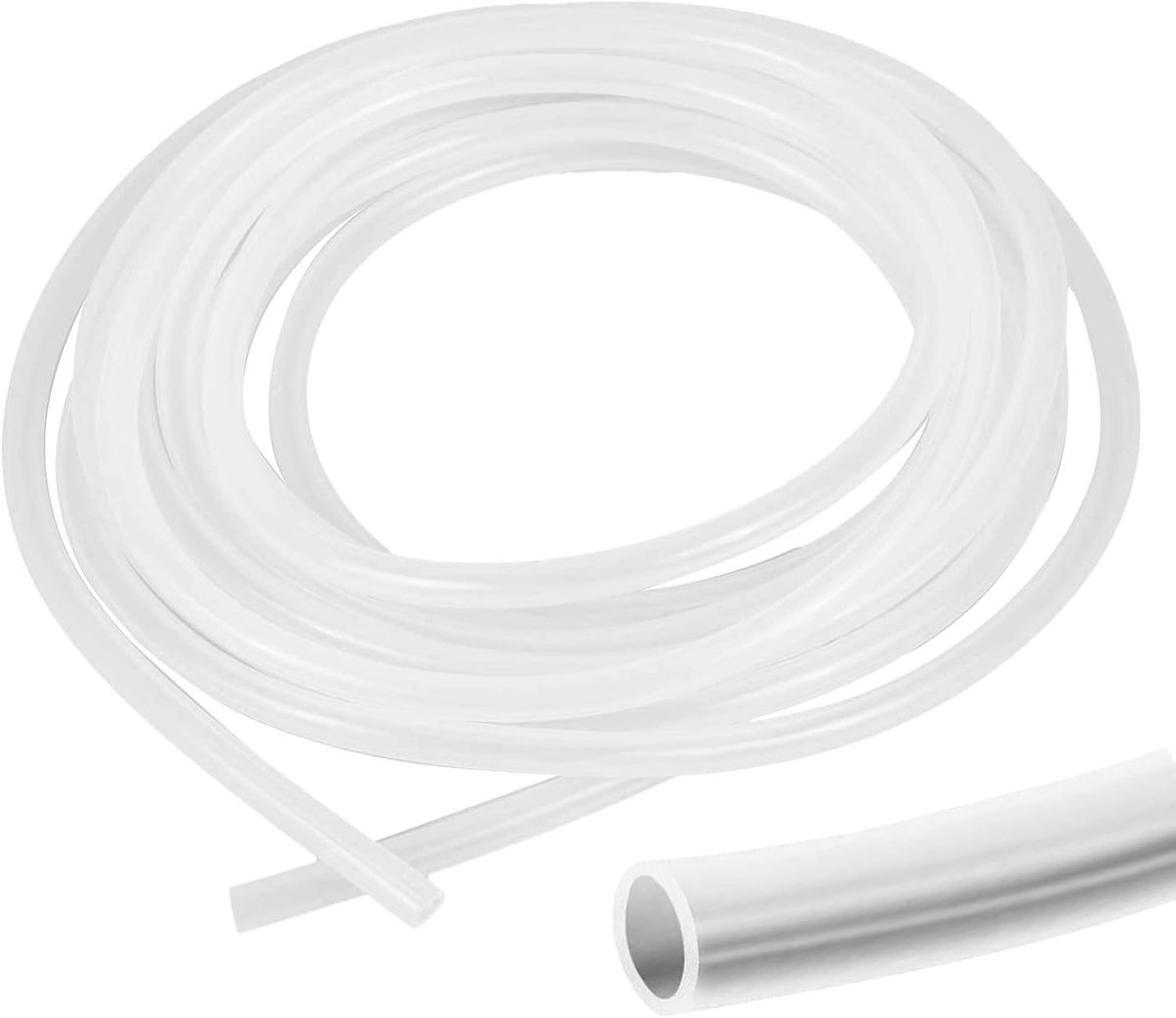 Silicone Hose, 1.5m, 8mm ID x 10mm, OD, Flexible Food Safe Hoses, Transparent Water Hose, for Water, Oil, Air - ShopVlot