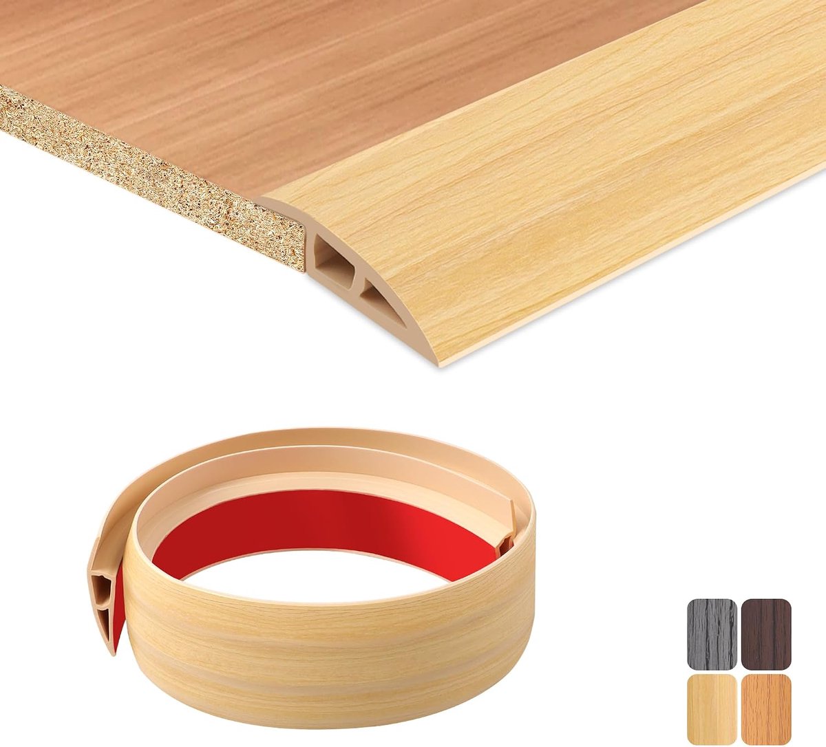 100 x 7 self-adhesive threaded rods, self-adhesive, flexible transition strips, non-slip, PVC door crossbar for - ShopVlot