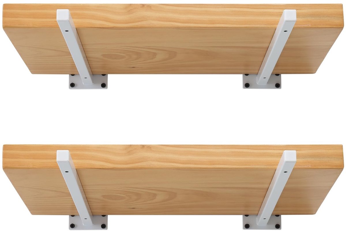Omgoods - Set van 4 Wandplankdragers voor Zwevende Dressoirs en Planken