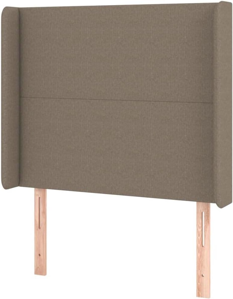 Hoofdbord met randen - Hoofdeinde bed - Bedombouw compleet maken - Verstelbare hoogte - 83 x 16 x 118/128 cm