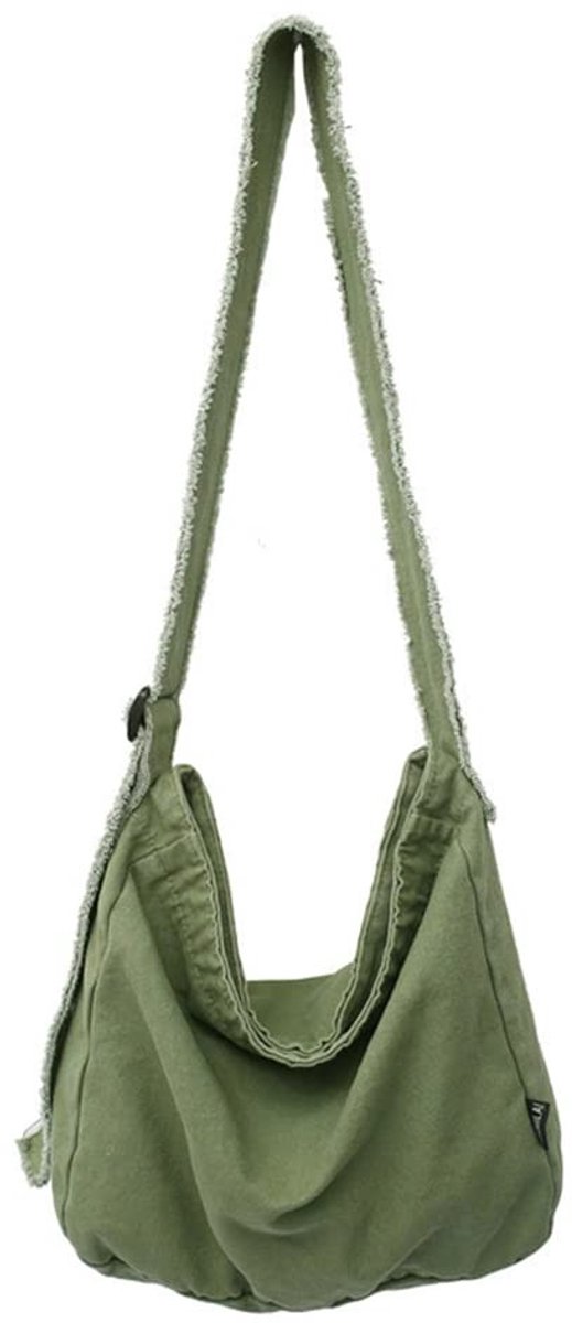 Omgoods - Casual Canvas Schoudertas voor Vrouwen