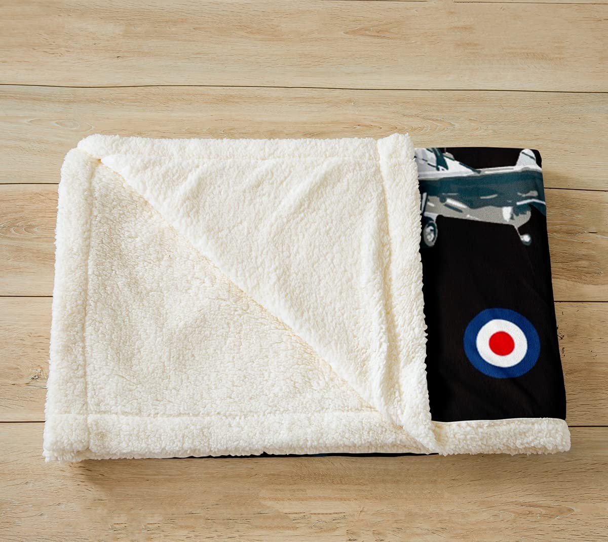 Omgoods - Fleece Deken met Vliegtuigthema voor Sofa en Bed