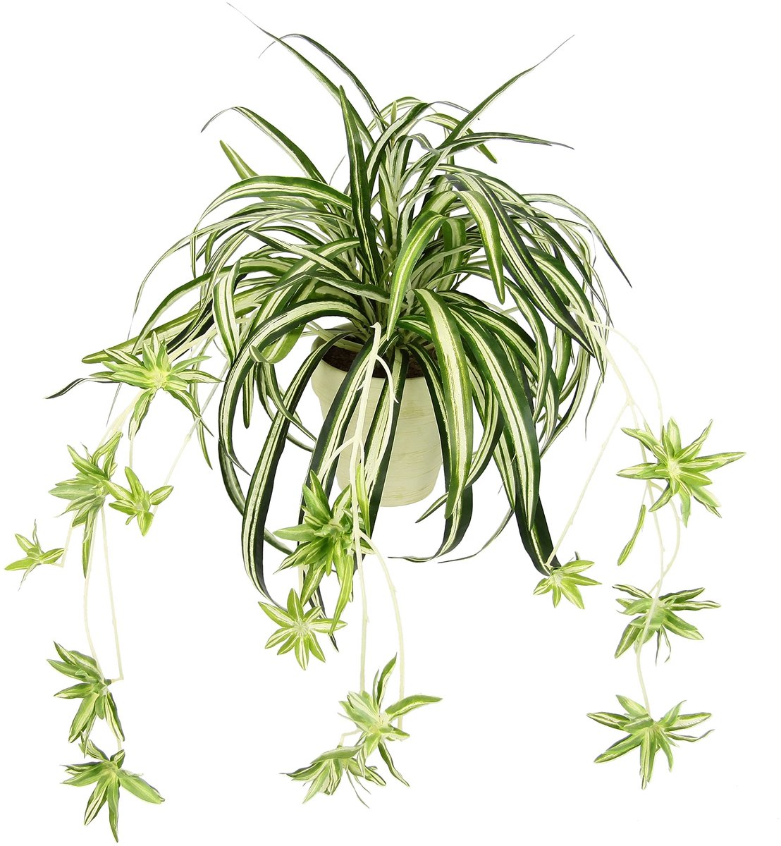Omgoods - Kunstplant Groene Lelie in Pot - Decoratieve Huplant voor Binnen en Bruiloften